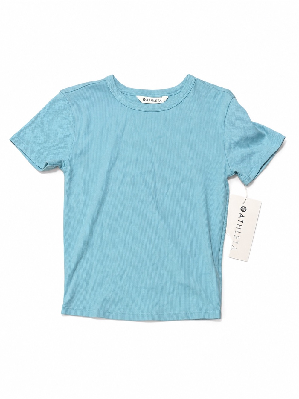 Athleta Signature Rib Crop Tee size XXS NWT